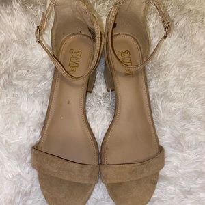 Tan short heels